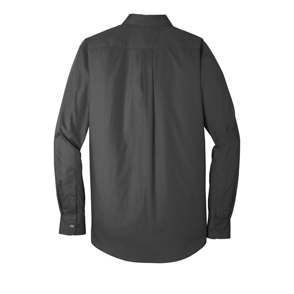 Port Authority Long Sleeve Carefree Poplin Shirt. - Port Authority Long Sleeve Carefree Poplin Shirt. - Image 14 of 65