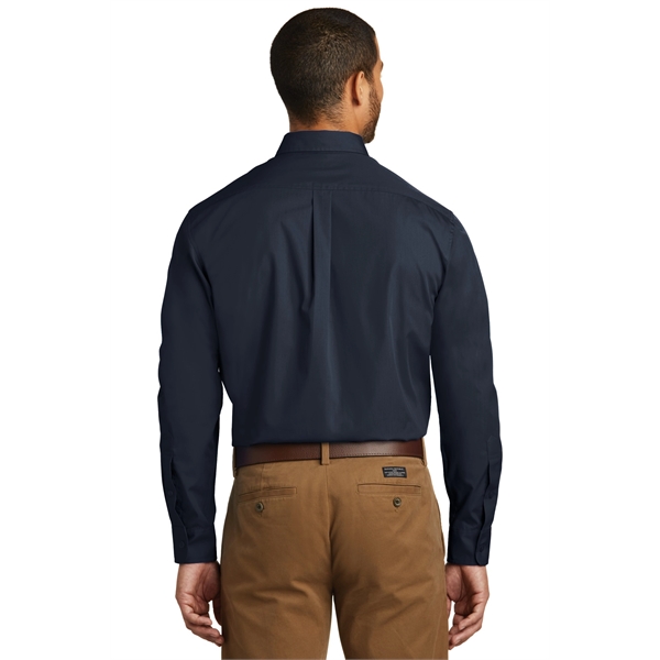 Port Authority Long Sleeve Carefree Poplin Shirt. - Port Authority Long Sleeve Carefree Poplin Shirt. - Image 16 of 65