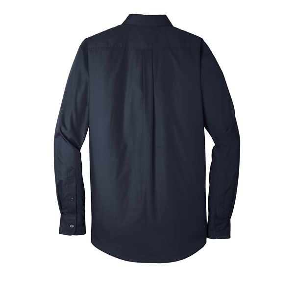 Port Authority Long Sleeve Carefree Poplin Shirt. - Port Authority Long Sleeve Carefree Poplin Shirt. - Image 19 of 65