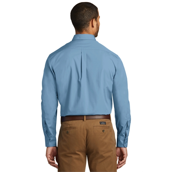 Port Authority Long Sleeve Carefree Poplin Shirt. - Port Authority Long Sleeve Carefree Poplin Shirt. - Image 26 of 65