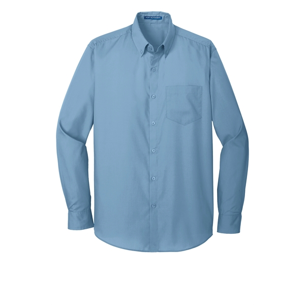 Port Authority Long Sleeve Carefree Poplin Shirt. - Port Authority Long Sleeve Carefree Poplin Shirt. - Image 28 of 65