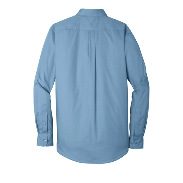 Port Authority Long Sleeve Carefree Poplin Shirt. - Port Authority Long Sleeve Carefree Poplin Shirt. - Image 29 of 65