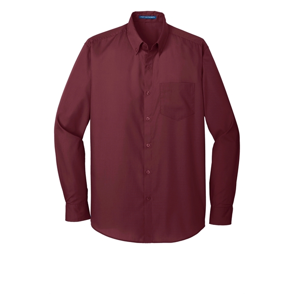 Port Authority Long Sleeve Carefree Poplin Shirt. - Port Authority Long Sleeve Carefree Poplin Shirt. - Image 43 of 65