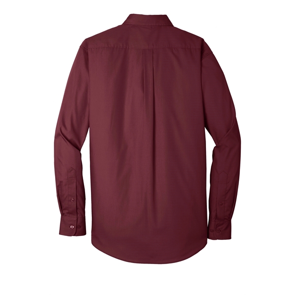 Port Authority Long Sleeve Carefree Poplin Shirt. - Port Authority Long Sleeve Carefree Poplin Shirt. - Image 44 of 65