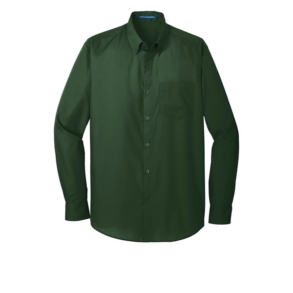 Port Authority Long Sleeve Carefree Poplin Shirt. - Port Authority Long Sleeve Carefree Poplin Shirt. - Image 48 of 65