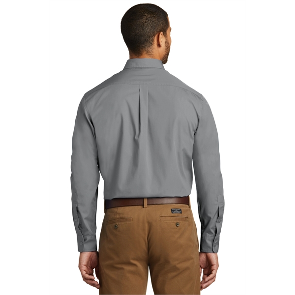 Port Authority Long Sleeve Carefree Poplin Shirt. - Port Authority Long Sleeve Carefree Poplin Shirt. - Image 51 of 65