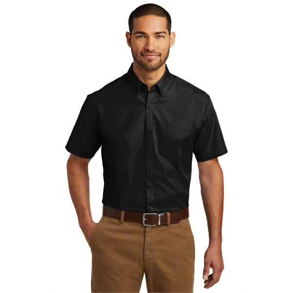 Port Authority Short Sleeve Carefree Poplin Shirt. - Port Authority Short Sleeve Carefree Poplin Shirt. - Image 1 of 30