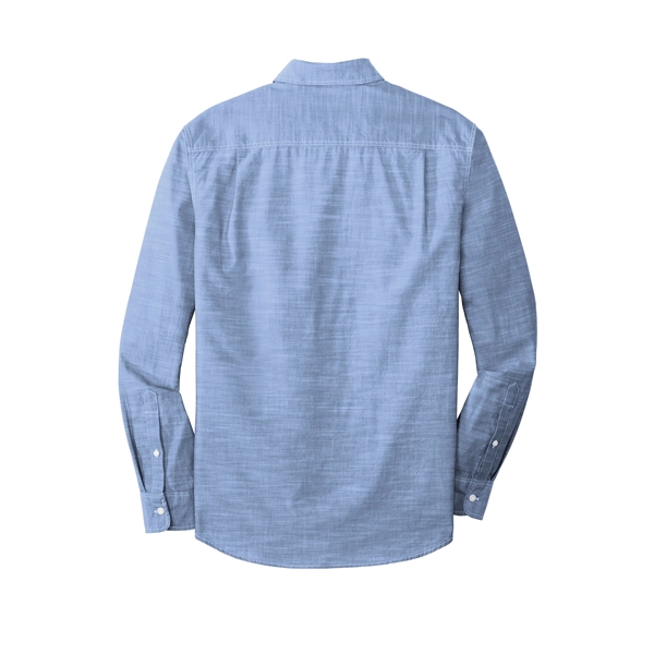 Port Authority Slub Chambray Shirt. - Port Authority Slub Chambray Shirt. - Image 6 of 15