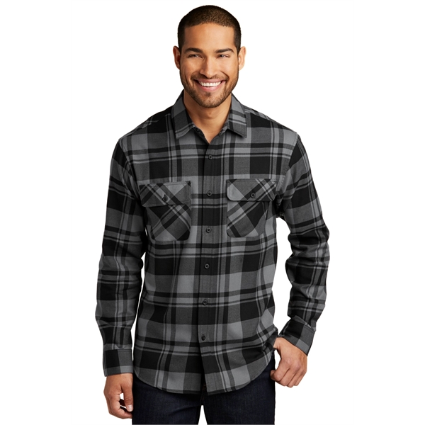 Port Authority Plaid Flannel Shirt. - Port Authority Plaid Flannel Shirt. - Image 13 of 47