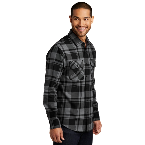 Port Authority Plaid Flannel Shirt. - Port Authority Plaid Flannel Shirt. - Image 3 of 47