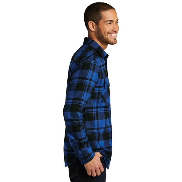 Port Authority Plaid Flannel Shirt. - Port Authority Plaid Flannel Shirt. - Image 6 of 47