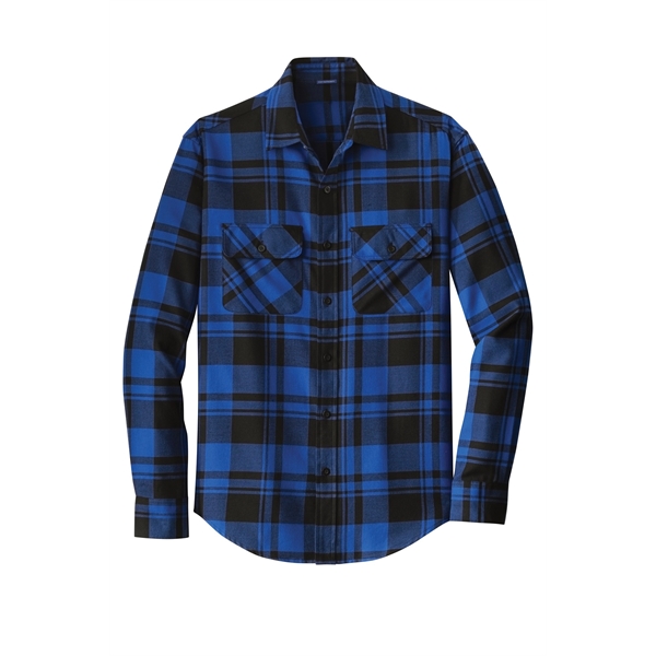 Port Authority Plaid Flannel Shirt. - Port Authority Plaid Flannel Shirt. - Image 7 of 47