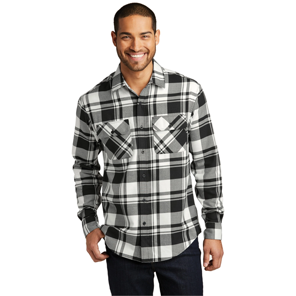 Port Authority Plaid Flannel Shirt. - Port Authority Plaid Flannel Shirt. - Image 14 of 47