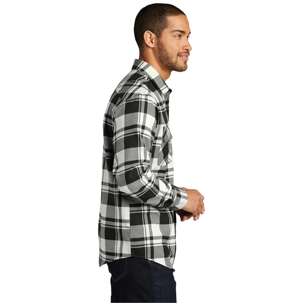 Port Authority Plaid Flannel Shirt. - Port Authority Plaid Flannel Shirt. - Image 10 of 47
