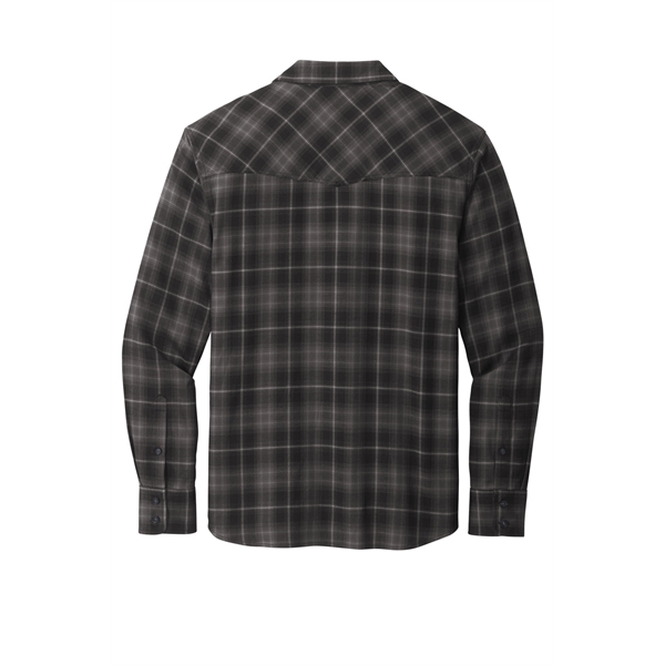 Port Authority Long Sleeve Ombre Plaid Shirt - Port Authority Long Sleeve Ombre Plaid Shirt - Image 15 of 15