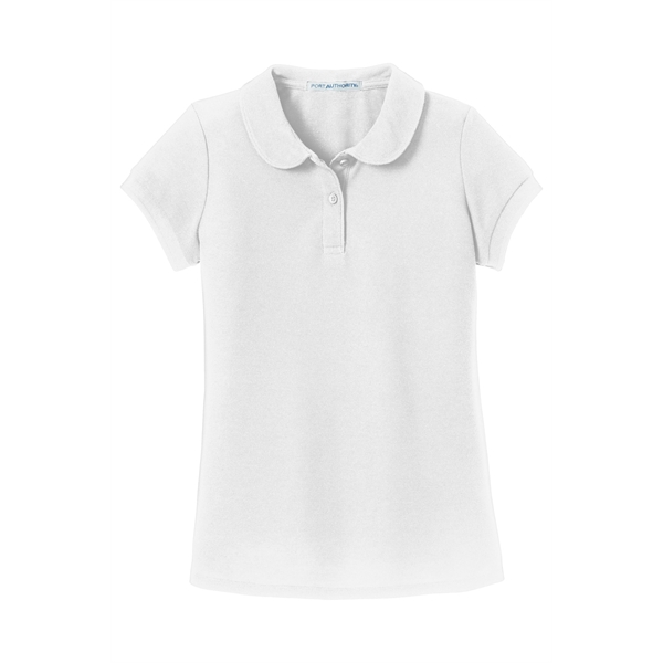 Port Authority Girls Silk Touch Peter Pan Collar Polo. - Port Authority Girls Silk Touch Peter Pan Collar Polo. - Image 18 of 19
