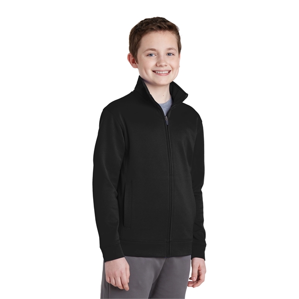 Sport-Tek Youth Sport-Wick Fleece Full-Zip Jacket. - Sport-Tek Youth Sport-Wick Fleece Full-Zip Jacket. - Image 5 of 30