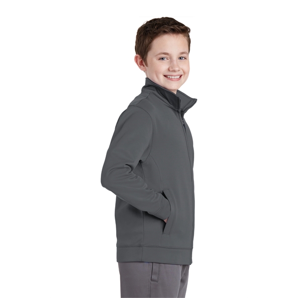 Sport-Tek Youth Sport-Wick Fleece Full-Zip Jacket. - Sport-Tek Youth Sport-Wick Fleece Full-Zip Jacket. - Image 9 of 30