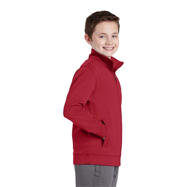 Sport-Tek Youth Sport-Wick Fleece Full-Zip Jacket. - Sport-Tek Youth Sport-Wick Fleece Full-Zip Jacket. - Image 15 of 30