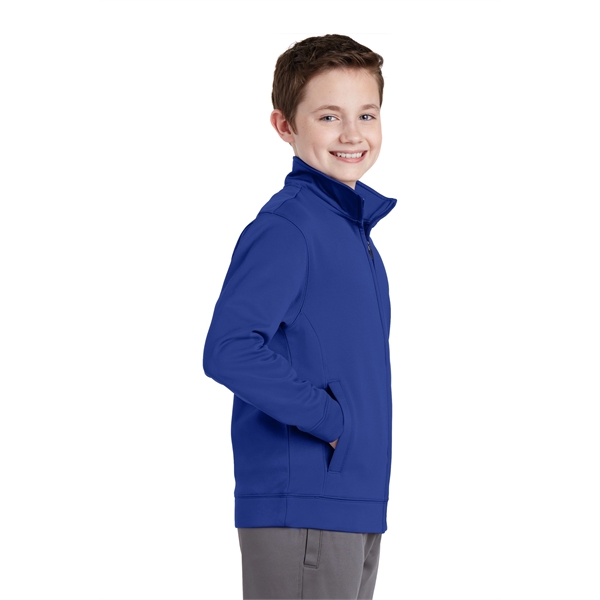 Sport-Tek Youth Sport-Wick Fleece Full-Zip Jacket. - Sport-Tek Youth Sport-Wick Fleece Full-Zip Jacket. - Image 24 of 30