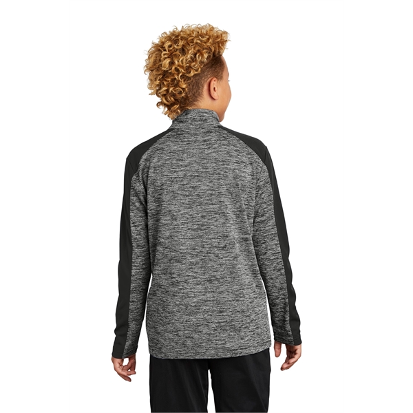 Sport-Tek Youth PosiCharge Electric Heather Colorblock 1/... - Sport-Tek Youth PosiCharge Electric Heather Colorblock 1/... - Image 1 of 28