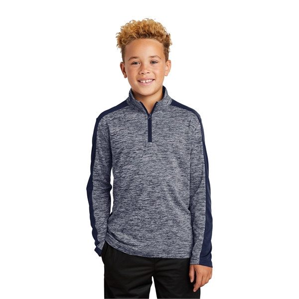 Sport-Tek Youth PosiCharge Electric Heather Colorblock 1/... - Sport-Tek Youth PosiCharge Electric Heather Colorblock 1/... - Image 19 of 28