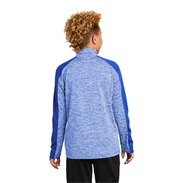 Sport-Tek Youth PosiCharge Electric Heather Colorblock 1/... - Sport-Tek Youth PosiCharge Electric Heather Colorblock 1/... - Image 13 of 28