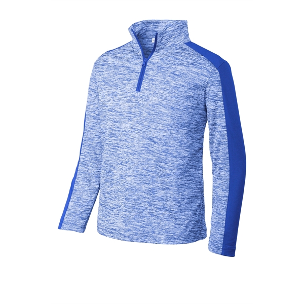 Sport-Tek Youth PosiCharge Electric Heather Colorblock 1/... - Sport-Tek Youth PosiCharge Electric Heather Colorblock 1/... - Image 27 of 28