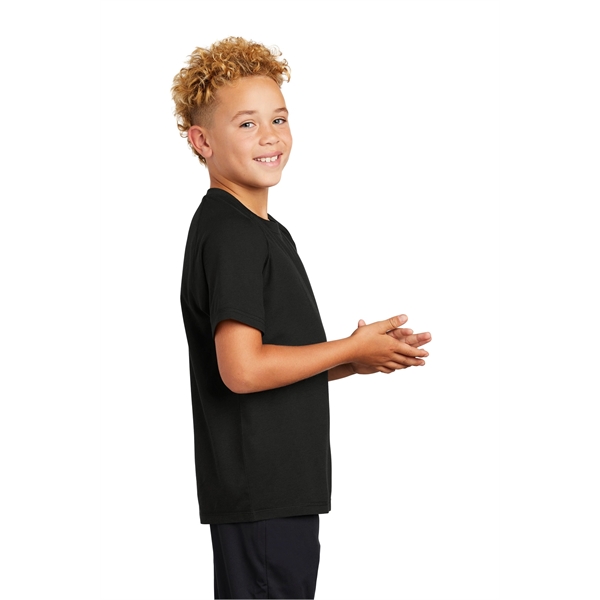 Sport-Tek Youth PosiCharge Tri-Blend Wicking Raglan Tee. - Sport-Tek Youth PosiCharge Tri-Blend Wicking Raglan Tee. - Image 2 of 25