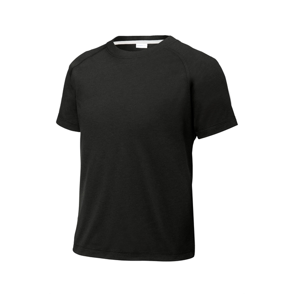 Sport-Tek Youth PosiCharge Tri-Blend Wicking Raglan Tee. - Sport-Tek Youth PosiCharge Tri-Blend Wicking Raglan Tee. - Image 3 of 25