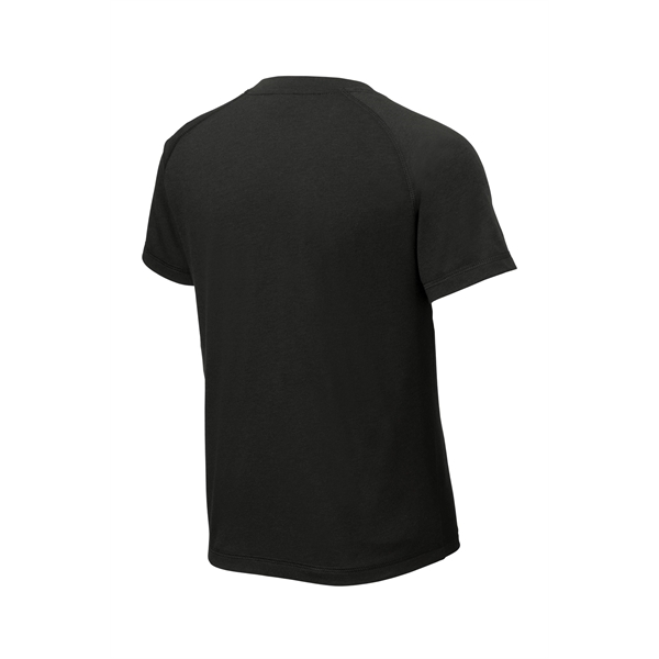 Sport-Tek Youth PosiCharge Tri-Blend Wicking Raglan Tee. - Sport-Tek Youth PosiCharge Tri-Blend Wicking Raglan Tee. - Image 5 of 25
