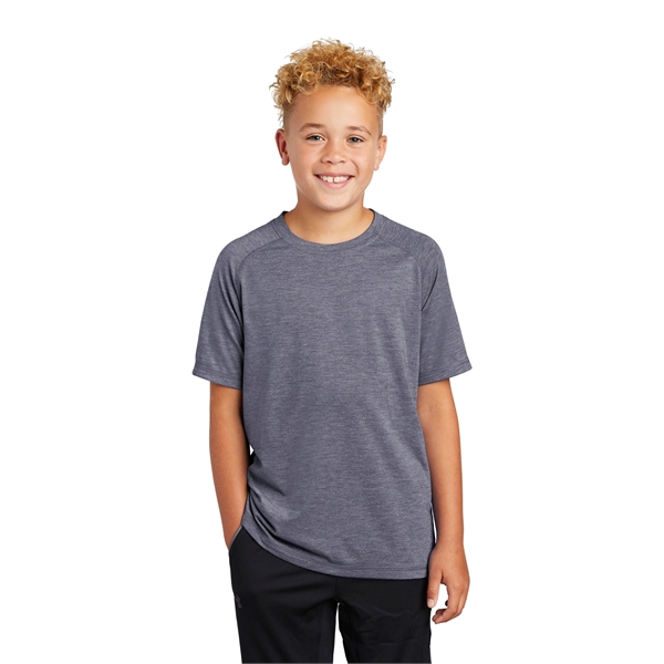 Sport-Tek Youth PosiCharge Tri-Blend Wicking Raglan Tee. - Sport-Tek Youth PosiCharge Tri-Blend Wicking Raglan Tee. - Image 16 of 25