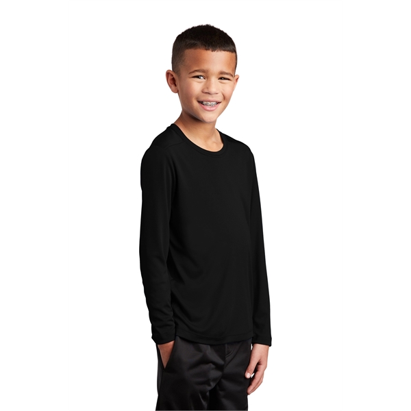 Sport-Tek Youth Posi-UV Pro Long Sleeve Tee. - Sport-Tek Youth Posi-UV Pro Long Sleeve Tee. - Image 4 of 45