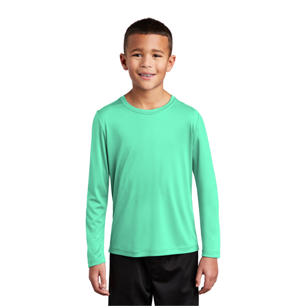 Sport-Tek Youth Posi-UV Pro Long Sleeve Tee. - Sport-Tek Youth Posi-UV Pro Long Sleeve Tee. - Image 41 of 45