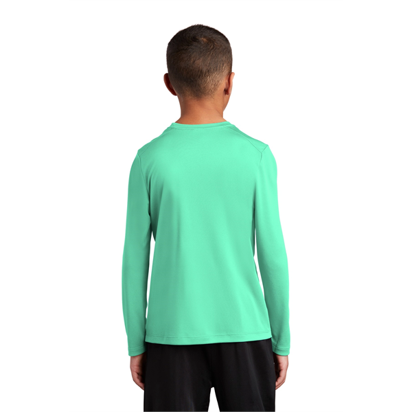 Sport-Tek Youth Posi-UV Pro Long Sleeve Tee. - Sport-Tek Youth Posi-UV Pro Long Sleeve Tee. - Image 6 of 45