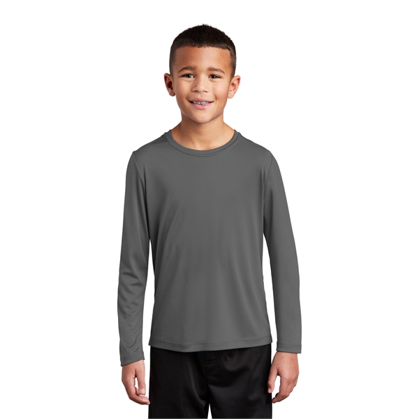 Sport-Tek Youth Posi-UV Pro Long Sleeve Tee. - Sport-Tek Youth Posi-UV Pro Long Sleeve Tee. - Image 10 of 45