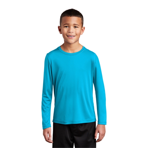 Sport-Tek Youth Posi-UV Pro Long Sleeve Tee. - Sport-Tek Youth Posi-UV Pro Long Sleeve Tee. - Image 42 of 45