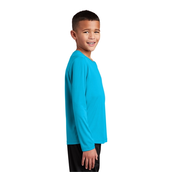 Sport-Tek Youth Posi-UV Pro Long Sleeve Tee. - Sport-Tek Youth Posi-UV Pro Long Sleeve Tee. - Image 15 of 45