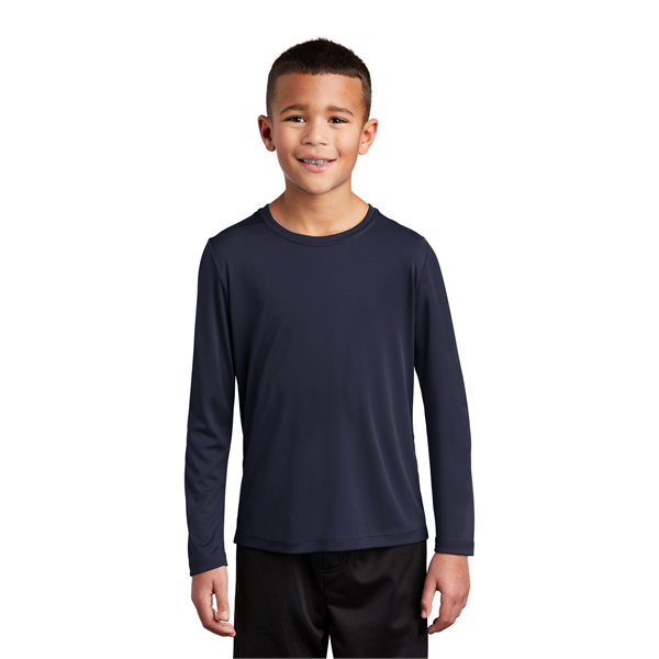 Sport-Tek Youth Posi-UV Pro Long Sleeve Tee. - Sport-Tek Youth Posi-UV Pro Long Sleeve Tee. - Image 43 of 45