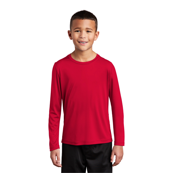 Sport-Tek Youth Posi-UV Pro Long Sleeve Tee. - Sport-Tek Youth Posi-UV Pro Long Sleeve Tee. - Image 44 of 45