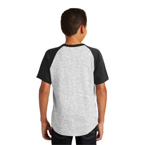 Sport-Tek Youth Short Sleeve Colorblock Raglan Jersey. - Sport-Tek Youth Short Sleeve Colorblock Raglan Jersey. - Image 2 of 30