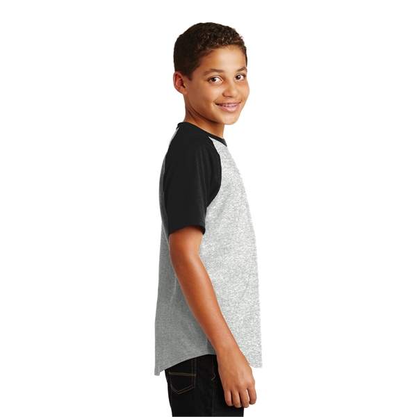 Sport-Tek Youth Short Sleeve Colorblock Raglan Jersey. - Sport-Tek Youth Short Sleeve Colorblock Raglan Jersey. - Image 3 of 30