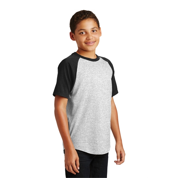 Sport-Tek Youth Short Sleeve Colorblock Raglan Jersey. - Sport-Tek Youth Short Sleeve Colorblock Raglan Jersey. - Image 5 of 30