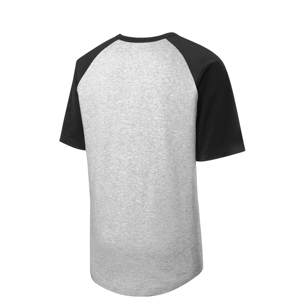 Sport-Tek Youth Short Sleeve Colorblock Raglan Jersey. - Sport-Tek Youth Short Sleeve Colorblock Raglan Jersey. - Image 6 of 30