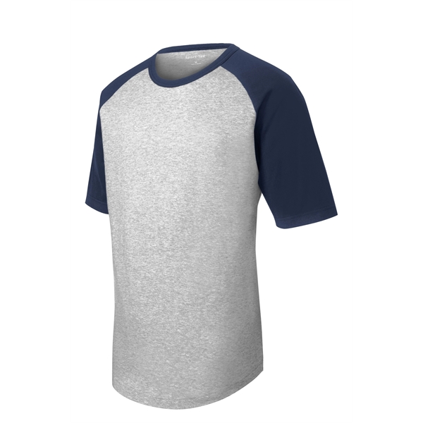 Sport-Tek Youth Short Sleeve Colorblock Raglan Jersey. - Sport-Tek Youth Short Sleeve Colorblock Raglan Jersey. - Image 11 of 30