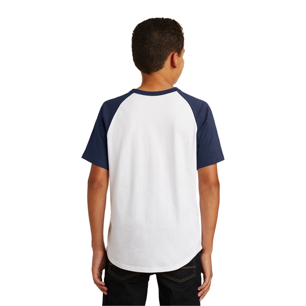Sport-Tek Youth Short Sleeve Colorblock Raglan Jersey. - Sport-Tek Youth Short Sleeve Colorblock Raglan Jersey. - Image 19 of 30