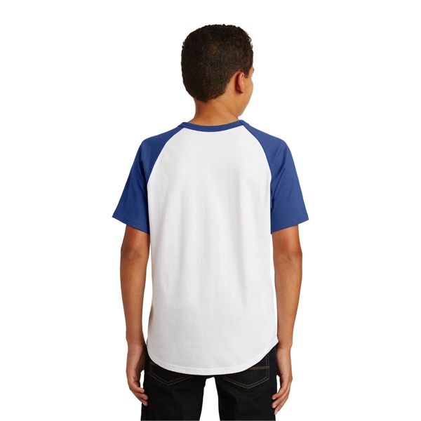 Sport-Tek Youth Short Sleeve Colorblock Raglan Jersey. - Sport-Tek Youth Short Sleeve Colorblock Raglan Jersey. - Image 27 of 30