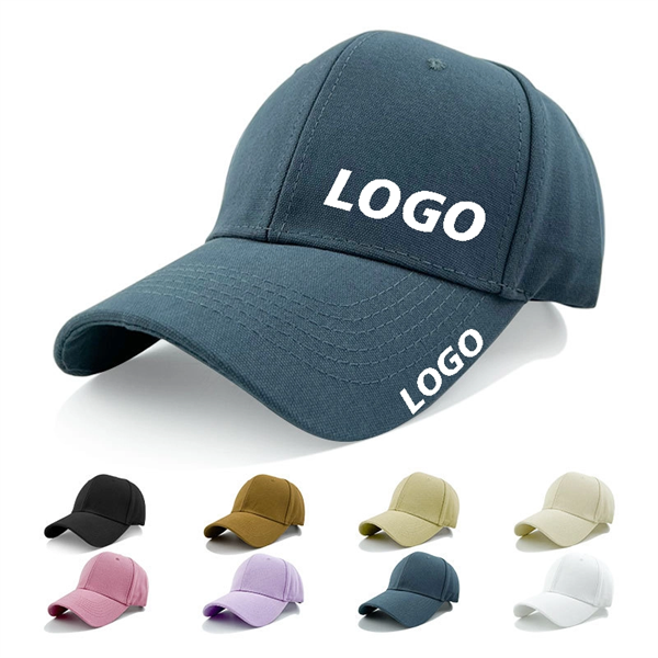 Custom Baseball Cap Adjustable Size Plain for Men Women - Custom Baseball Cap Adjustable Size Plain for Men Women - Image 0 of 13