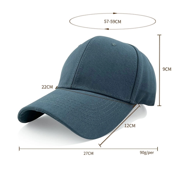 Custom Baseball Cap Adjustable Size Plain for Men Women - Custom Baseball Cap Adjustable Size Plain for Men Women - Image 5 of 13