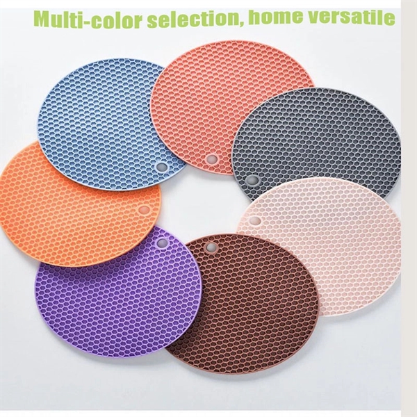 Silicone Anti-slip and insulating honeycomb heat pad - Silicone Anti-slip and insulating honeycomb heat pad - Image 1 of 2